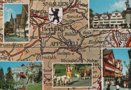 Schweiz - Appenzell - 5 Teilbilder - 1981 Schweiz - Appenzell - 5 Teilbilder - 1981