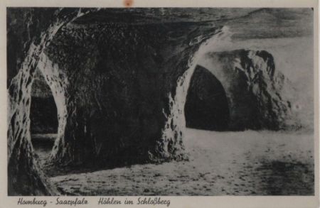 Homburg (Saar) - Höhlen im Schloßberg - ca. 1955 Homburg (Saar) - Höhlen im Schloßberg - ca. 1955