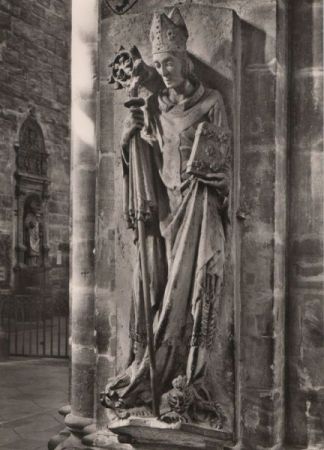 Bamberg - Dom, Grabstein Bischof Friedrich - ca. 1950 Bamberg - Dom, Grabstein Bischof Friedrich - ca. 1950