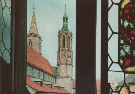 Villingen-Schwenningen - Villingen - Blick v. Rathaus auf Münster - 1966 Villingen-Schwenningen - Villingen - Blick v. Rathaus auf Münster - 1966