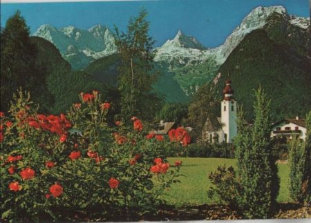 Österreich - Lofer - Blick gegen Loferer Steinberge - 1989 Österreich - Lofer - Blick gegen Loferer Steinberge - 1989
