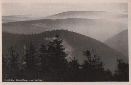 Katzhütte - Blick zum Wurzelberg - 1965 Katzhütte - Blick zum Wurzelberg - 1965