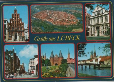 Lübeck - 6 Teilbilder - 1993 Lübeck - 6 Teilbilder - 1993