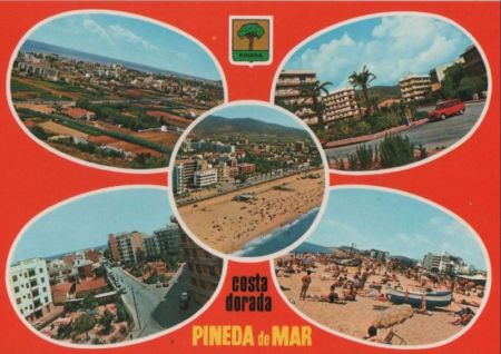 Spanien - Pineda de Mar - mit 5 Bildern - ca. 1990 Spanien - Pineda de Mar - mit 5 Bildern - ca. 1990