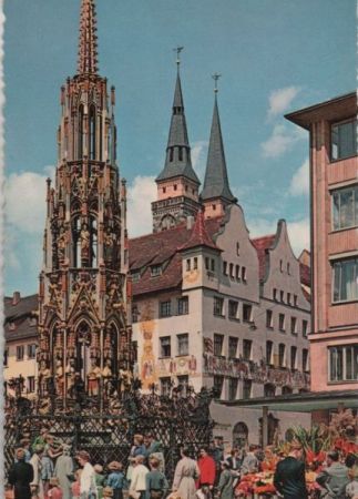 Nürnberg - Schöner Brunnen - ca. 1970 Nürnberg - Schöner Brunnen - ca. 1970