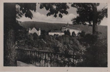 Schwarzburg - Schloss von der Kur-Promenade Schwarzburg - Schloss von der Kur-Promenade