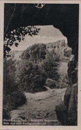 Blankenburg - Burgruine Regenstein - 1959 Blankenburg - Burgruine Regenstein - 1959