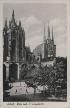 Erfurt - Dom und St. Severikirche - 1938 Erfurt - Dom und St. Severikirche - 1938
