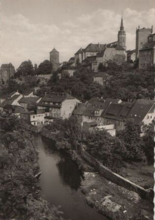 Bautzen - Blick vom Spreeufer - 1977 Bautzen - Blick vom Spreeufer - 1977
