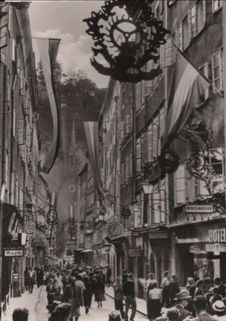 Österreich - Salzburg - Getreidegasse - 1963 Österreich - Salzburg - Getreidegasse - 1963