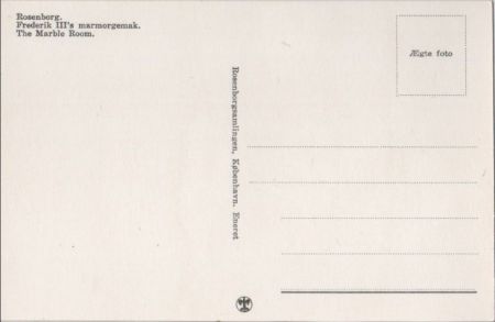 Kopenhagen - Dänemark - Schloss Rosenborg, Marble Room
