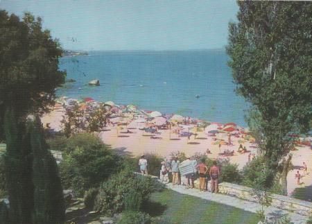 Bulgarien - Varna - Kurort Drushba - Strand - ca. 1975 Bulgarien - Varna - Kurort Drushba - Strand - ca. 1975
