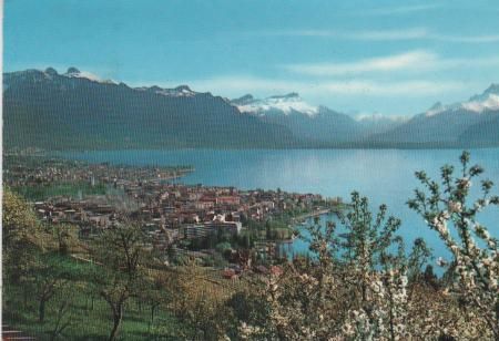 Schweiz - Vevey und Alpen - ca. 1980 Schweiz - Vevey und Alpen - ca. 1980