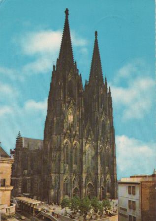 Köln - Westseite Dom - 1974 Köln - Westseite Dom - 1974