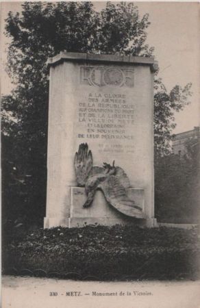 Frankreich - Metz - Monumen de la Victoire - ca. 1935 Frankreich - Metz - Monumen de la Victoire - ca. 1935