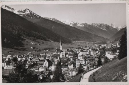 Schweiz - Davos - mit Tinzenhorn - 1955 Schweiz - Davos - mit Tinzenhorn - 1955