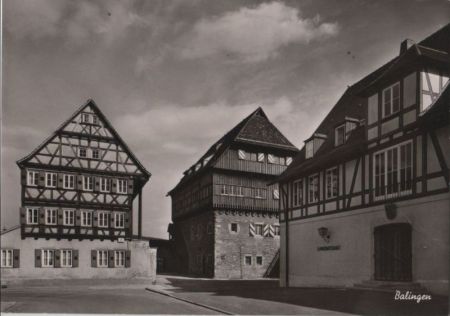 Balingen - Zollernschloß, Jugendherberge und Landratsamt - ca. 1965 Balingen - Zollernschloß, Jugendherberge und Landratsamt - ca. 1965