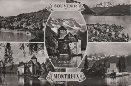 Schweiz - Montreux - u.a. Cahteau de Chillon - 1956 Schweiz - Montreux - u.a. Cahteau de Chillon - 1956