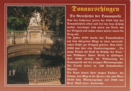 Donaueschingen - mit Kurzchronik - ca. 1995 Donaueschingen - mit Kurzchronik - ca. 1995