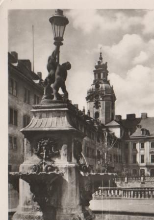 Rudolstadt - Staatliche Museen Heidecksburg - Blick in den Hof - 1953 Rudolstadt - Staatliche Museen Heidecksburg - Blick in den Hof - 1953