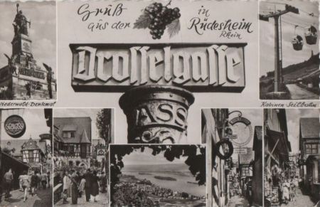 Rüdesheim - Drosselgasse - 1959 Rüdesheim - Drosselgasse - 1959