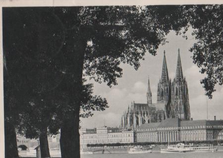 Köln - Dom u. Kaiser-Friedrich-Ufer - ca. 1955 Köln - Dom u. Kaiser-Friedrich-Ufer - ca. 1955