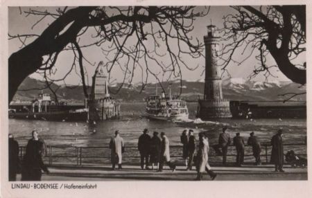 Lindau - Hafeneinfahrt - 1952 Lindau - Hafeneinfahrt - 1952