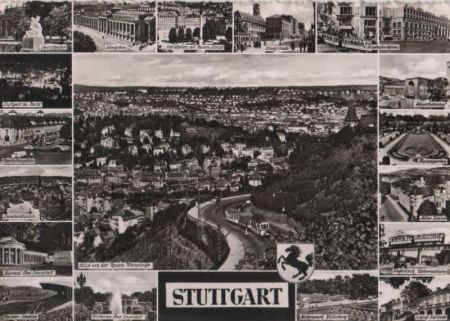 Stuttgart - u.a. Hindenburgbau - 1966 Stuttgart - u.a. Hindenburgbau - 1966