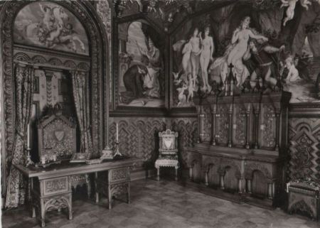 Schwangau Neuschwanstein - Arbeitszimmer Tannhäuser - ca. 1960 Schwangau Neuschwanstein - Arbeitszimmer Tannhäuser - ca. 1960