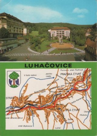 Tschechien - Luhacovice - Namesti Rude armady - ca. 1980 Tschechien - Luhacovice - Namesti Rude armady - ca. 1980