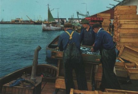 Dänemark - Skagen - Parti fra havnen - 1974 Dänemark - Skagen - Parti fra havnen - 1974