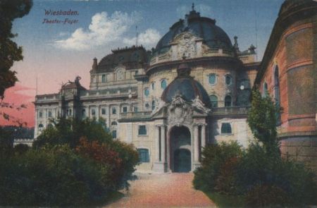 Wiesbaden - Theater-Foyer - ca. 1920 Wiesbaden - Theater-Foyer - ca. 1920