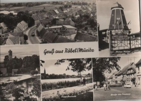 Röbel - u.a. Straße des Friedens - 1971 Röbel - u.a. Straße des Friedens - 1971