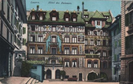 Schweiz - Luzern - Hotel des Balances - ca. 1920 Schweiz - Luzern - Hotel des Balances - ca. 1920