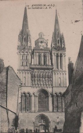 Frankreich - Angers - La Cathedrale - 1918