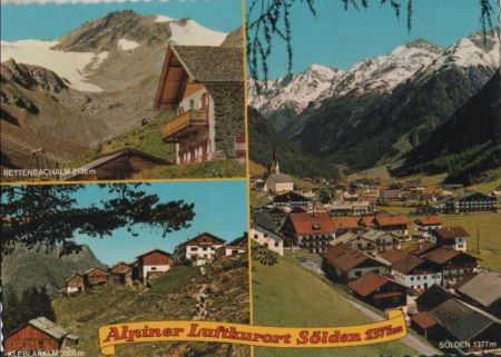 Österreich - Sölden - mit 3 Bildern - ca. 1975 Österreich - Sölden - mit 3 Bildern - ca. 1975