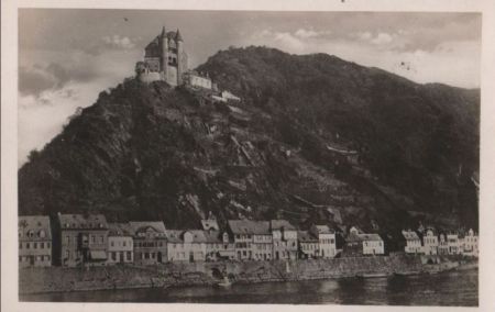St. Goarshausen - Burg Katz - ca. 1955 St. Goarshausen - Burg Katz - ca. 1955
