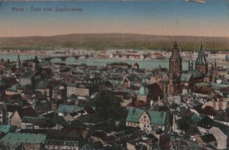 Mainz - Total vom Stephansturm - ca. 1925 Mainz - Total vom Stephansturm - ca. 1925