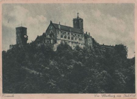 Eisenach - Wartburg von Süd-Ost - ca. 1935 Eisenach - Wartburg von Süd-Ost - ca. 1935