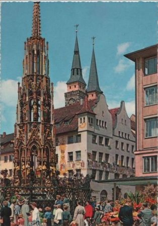 Nürnberg - Schöner Brunnen - 1967 Nürnberg - Schöner Brunnen - 1967