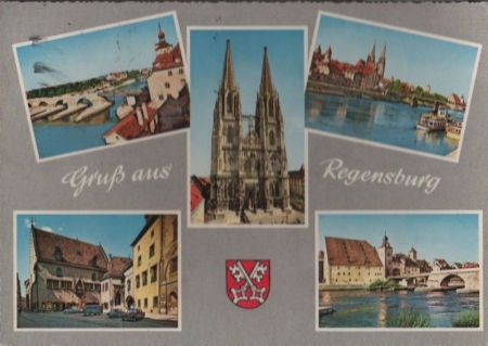 Regensburg - 5 Teilbilder - 1960 Regensburg - 5 Teilbilder - 1960