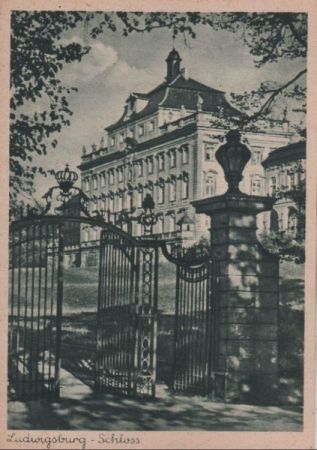 Ludwigsburg - Castle - Schloß - ca. 1950 Ludwigsburg - Castle - Schloß - ca. 1950