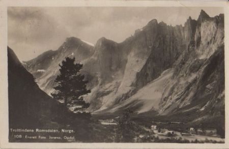 Norwegen - Trolltindene - Romsdalen - ca. 1950 Norwegen - Trolltindene - Romsdalen - ca. 1950