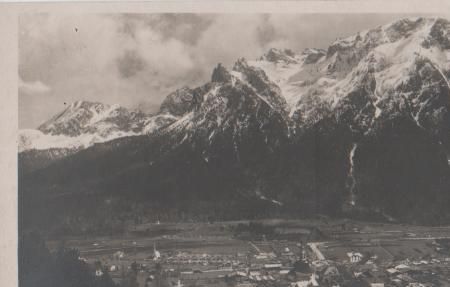 Mittenwald mit Karwendel - ca. 1935 Mittenwald mit Karwendel - ca. 1935
