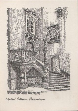 Görlitz - Rathaustreppe - ca. 1970 Görlitz - Rathaustreppe - ca. 1970