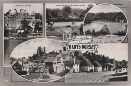 Großbritannien - Hants-Dorset - 5 Teilbilder - 1966 Großbritannien - Hants-Dorset - 5 Teilbilder - 1966