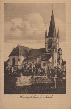 Frankreich - Sissonne - Kirche - ca. 1935 Frankreich - Sissonne - Kirche - ca. 1935