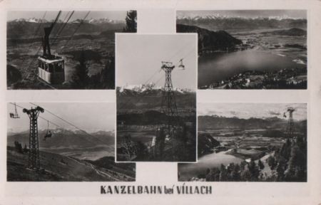 Österreich - Villach - Kanzelbahn - ca. 1960 Österreich - Villach - Kanzelbahn - ca. 1960