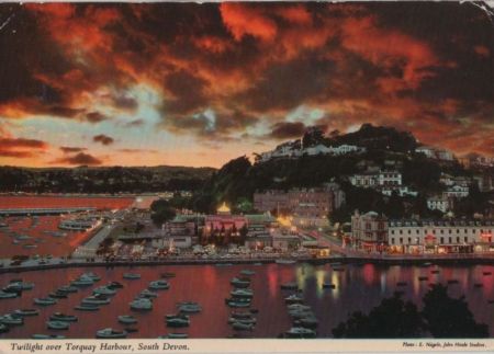 Großbritannien - Torquay - Twilight over Harbour - 1978 Großbritannien - Torquay - Twilight over Harbour - 1978