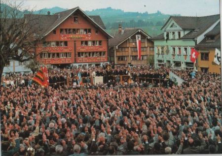 Schweiz - Appenzell - Landsgemeinde - 1991 Schweiz - Appenzell - Landsgemeinde - 1991